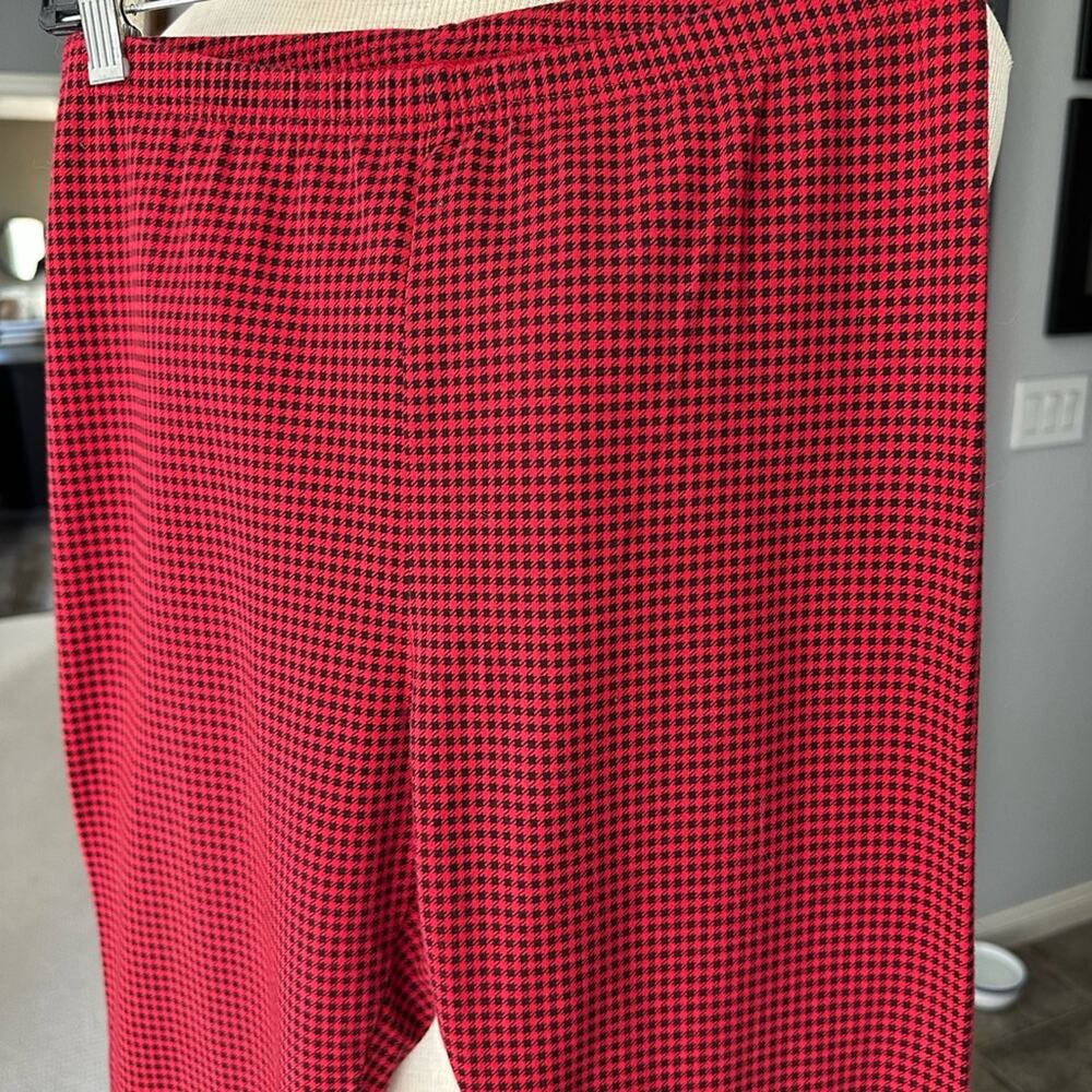 J. Jill Red Pima Cotton Leggings, size medium
